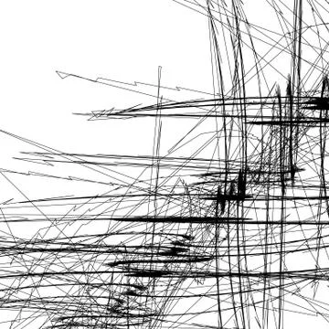 Sketchy lines art image. Pattern with random scribble / sketchy intersecting  Illustrazione stock