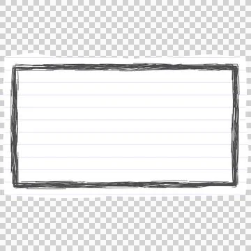 Sketchy paper tear frame notebook sheet Stock Illustration