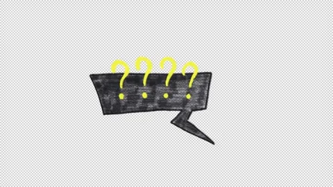 Sketchy Speech Bubbles Stock Footage 304814966