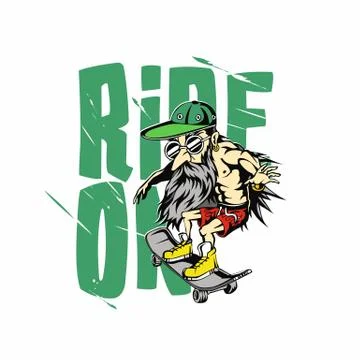 Sketeboarding vector illustration design. Stock Illustration