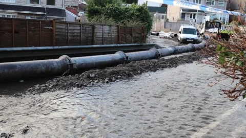Skewen Flood 動画素材 240192730