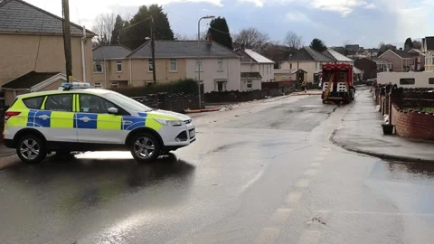 Skewen Flood 動画素材 240194545