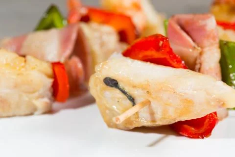 Skewer cod Stock Photos