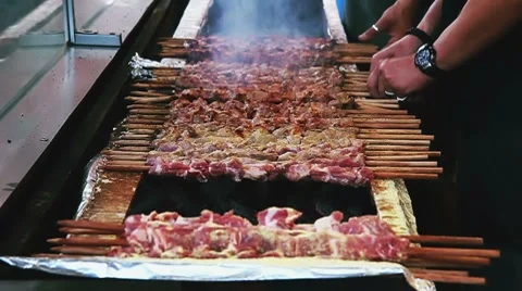 Skewer Stock Footage 8576328