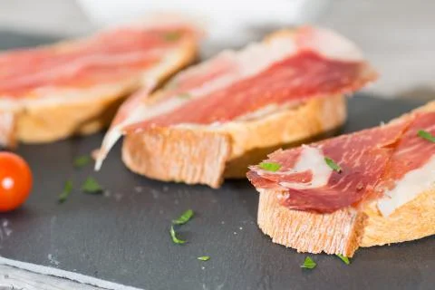 Skewer ham Stock Photos