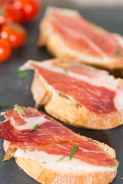 Skewer ham Stock Photos