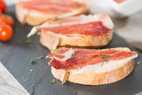 Skewer ham Stock Photos