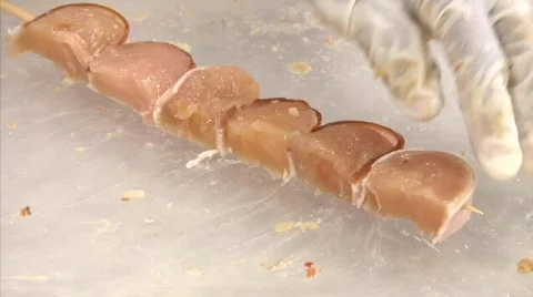 Skewers of meat Stock Footage 855033