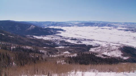 Ski area in Colorado Stock Footage 57814626