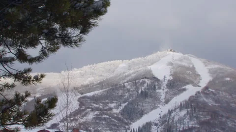 Ski area in Colorado Stock Footage 57814661