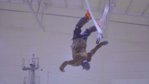 SKI BACKFLIP 库存影片 116975705