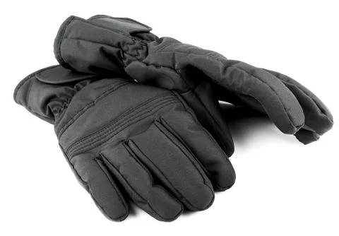 Ski black gloves Stock Photos