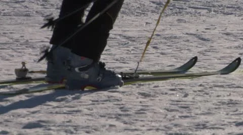 Ski boot 01 Stock Footage 10688088