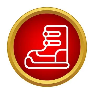 Ski boot icon representing winter sport footwear 스톡 일러스트