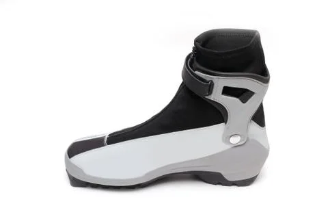 Ski boot isolated Stock Photos