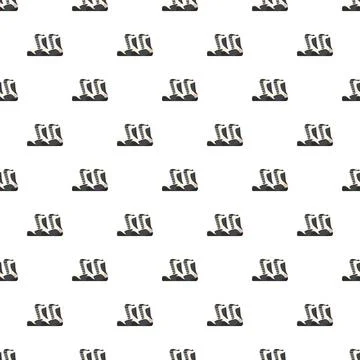 Ski boots pattern for winter sports background Stock Illustration