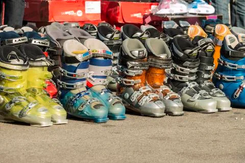 Ski boots Stock Photos