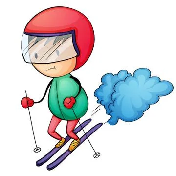 Ski boy Stock Illustration