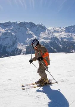 Ski boy Stock Photos