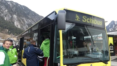 SKI BUS GENERAL Stock Footage 121449418