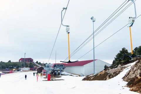 Ski center Stock Photos