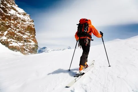 Ski climber Stock Photos