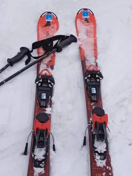 Ski from the company atomic Stock Photos