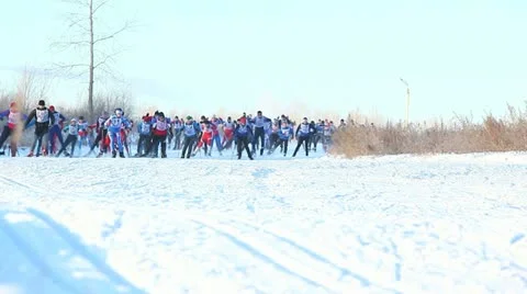 Ski competition Video stock 12746302