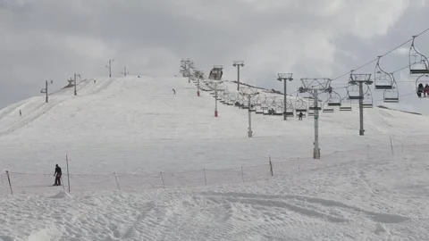 Ski Course 1 Stock Footage 309146192