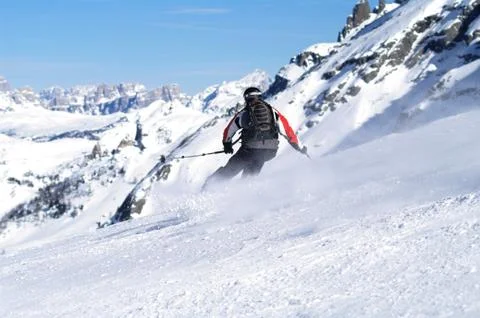 Ski dolomiti Stock Photos