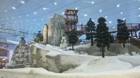 Ski Dubai 4K Stock Footage 12181185