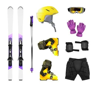 Ski equipment Fotos de archivo