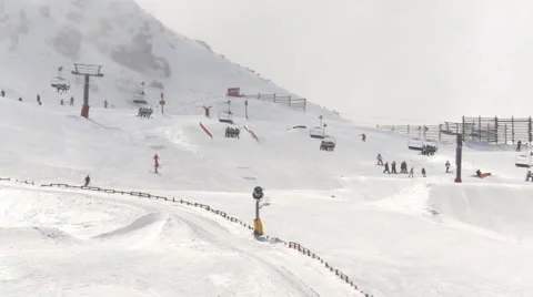 Ski Field Stock Footage 5500951