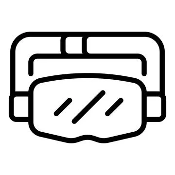 Ski glasses icon outline vector. Store shop Stock Illustration