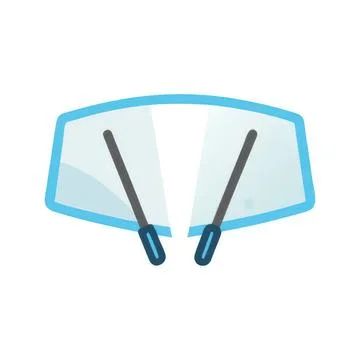 Ski goggles with blue frame and clear lenses for winter sports Stock Illustration