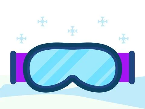 Ski Goggles Concept Illustration Stock Illustration