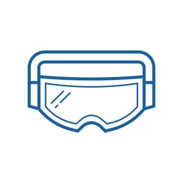 Ski Goggles Icon Stock Illustration