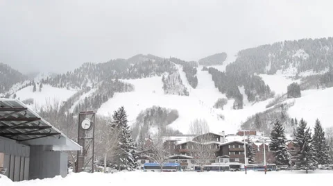 Ski Hill Snow Streets Video stock 38802979
