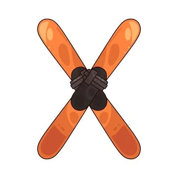 Ski illustration Stock Illustration