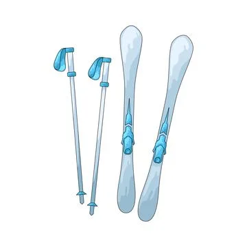 Ski illustration 스톡 일러스트