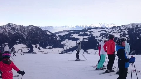 SKI INSTRUCTOR Stock Footage 121850567