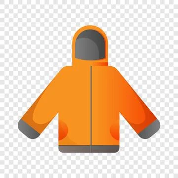 Ski jacket icon, cartoon style Illustrazione stock