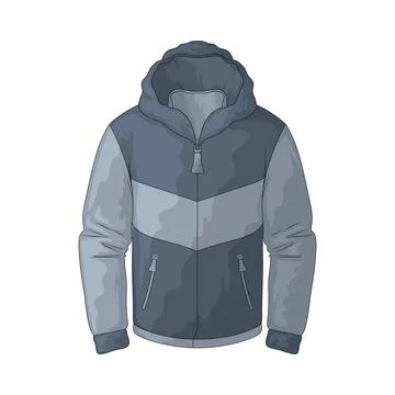 Ski Jacket illustration Illustrazione stock