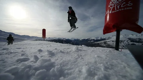 Ski Jump 4 Vídeo Stock 1045689