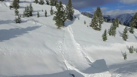 Ski Jump Slowmo Backflip 库存影片 92100843