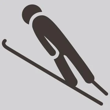 Ski jumping Stock Illustration