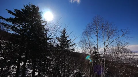 Ski landscape 2 Stock Footage 7554767