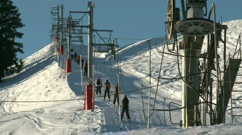Ski lift 3 Stock-Footage 303571