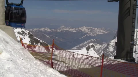 Ski lift in Austria Stock Footage 5945983