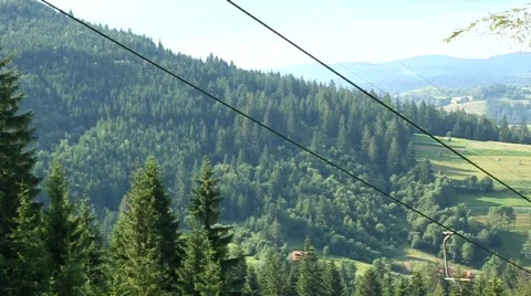 Ski lift Stock Footage 733040